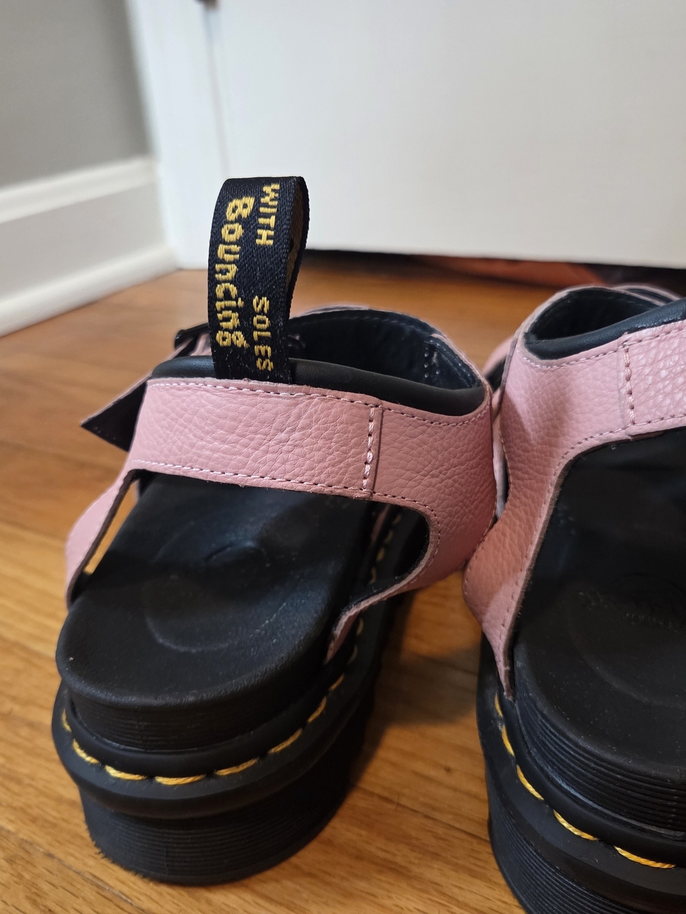 Dr. Martens Blaire Pink Leather Platform Sandals Women / Ladies Size 9 - Picture 9 of 14